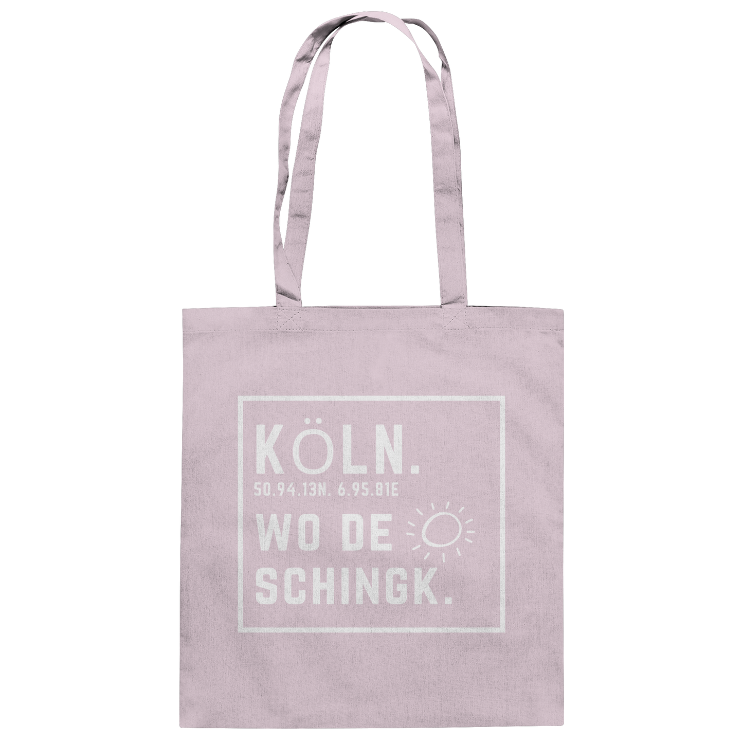 Wo de Sonn schingk - Köln Druck - Baumwolltasche