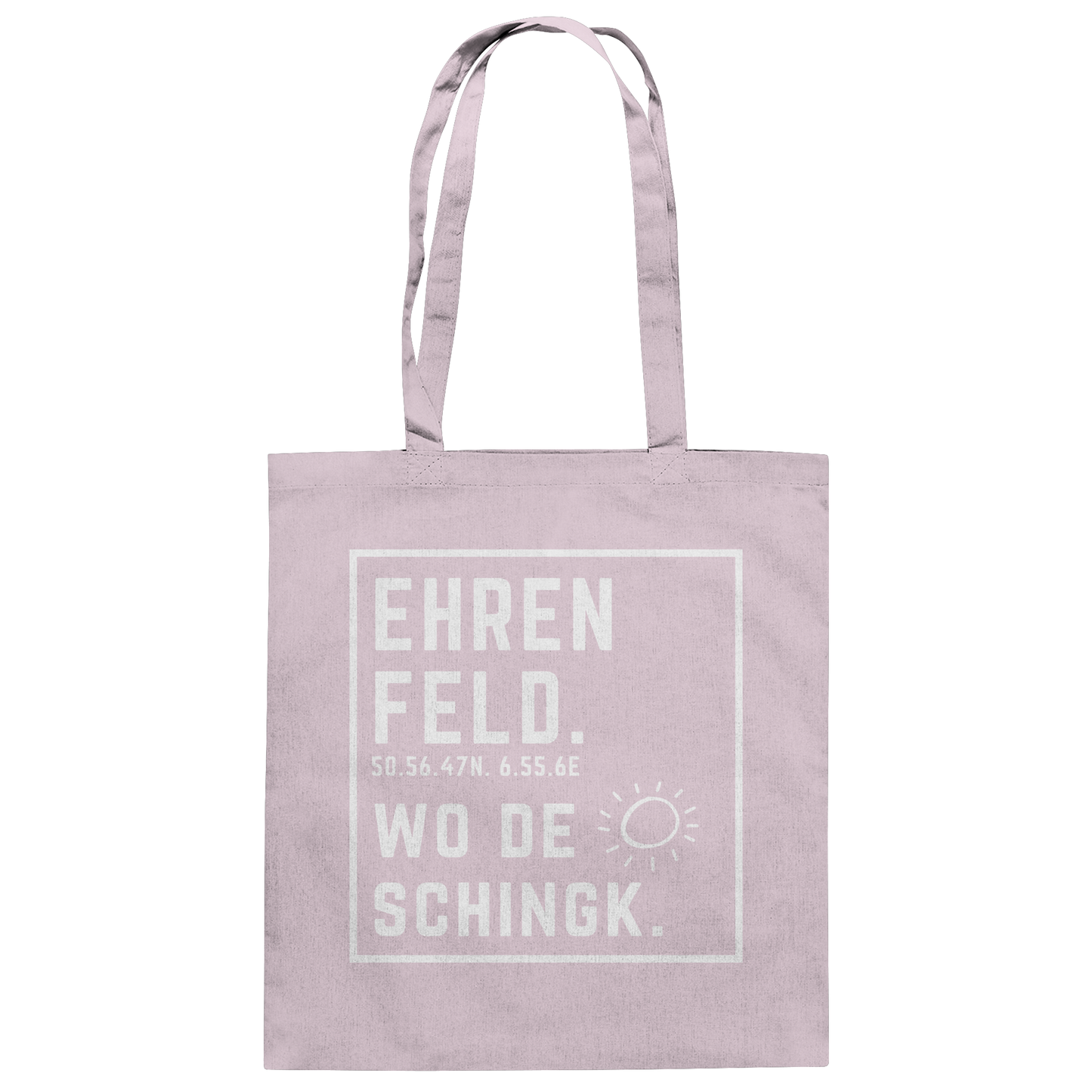 Wo de Sonn schingk - Ehrenfeld Druck - Baumwolltasche