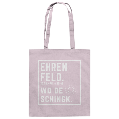 Wo de Sonn schingk - Ehrenfeld Druck - Baumwolltasche