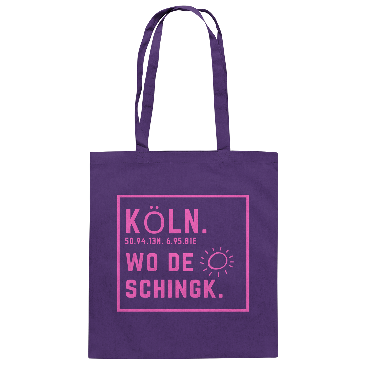Wo de Sonn schingk - Köln Druck  - Baumwolltasche
