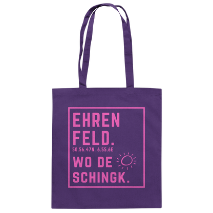 Wo de Sonn schingk - Ehrenfeld Druck   - Baumwolltasche