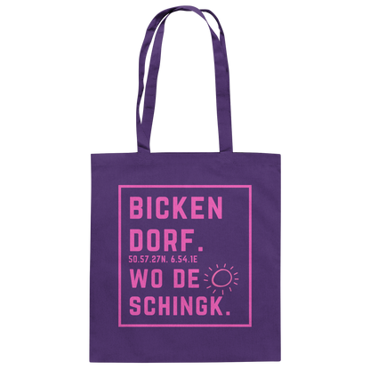 Wo de Sonn schingk - Bickendorf Druck  - Baumwolltasche