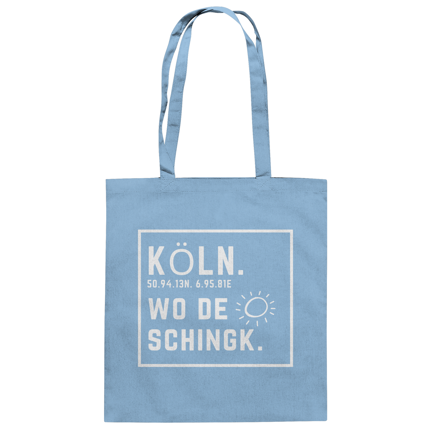 Wo de Sonn schingk - Köln Druck - Baumwolltasche
