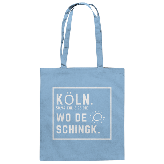 Wo de Sonn schingk - Köln Druck - Baumwolltasche
