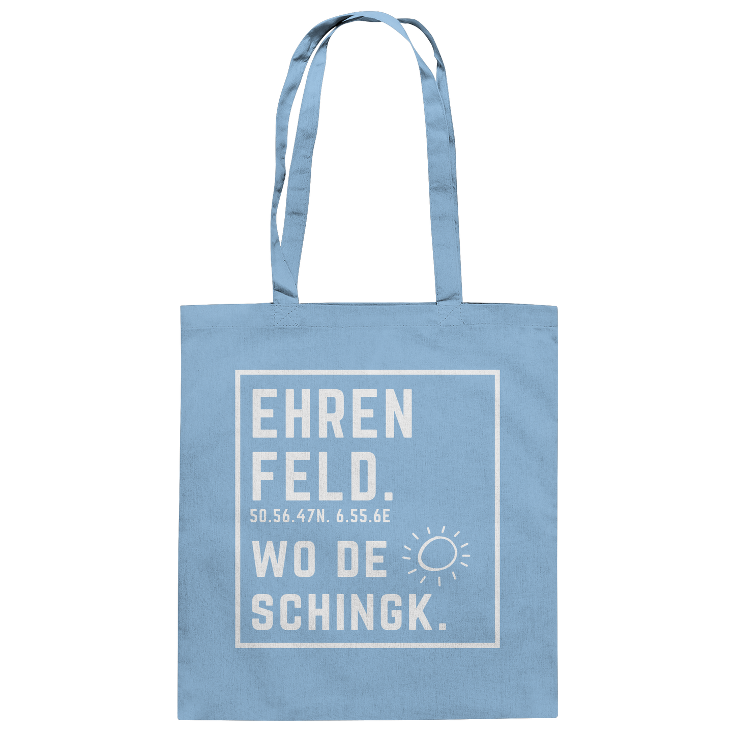 Wo de Sonn schingk - Ehrenfeld Druck - Baumwolltasche