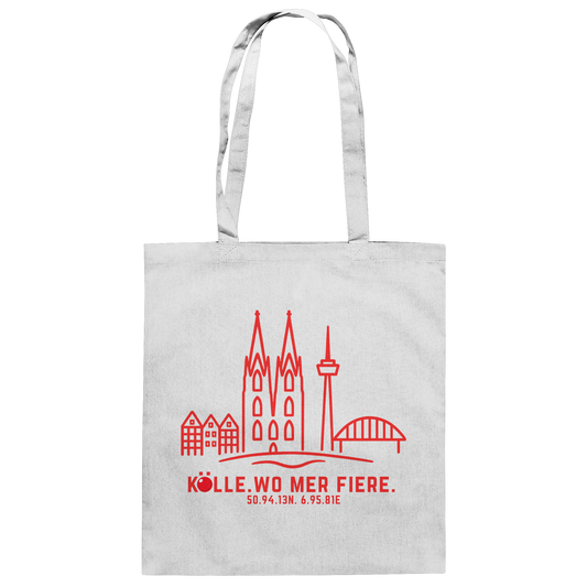 Skyline Fiere Druck  - Baumwolltasche
