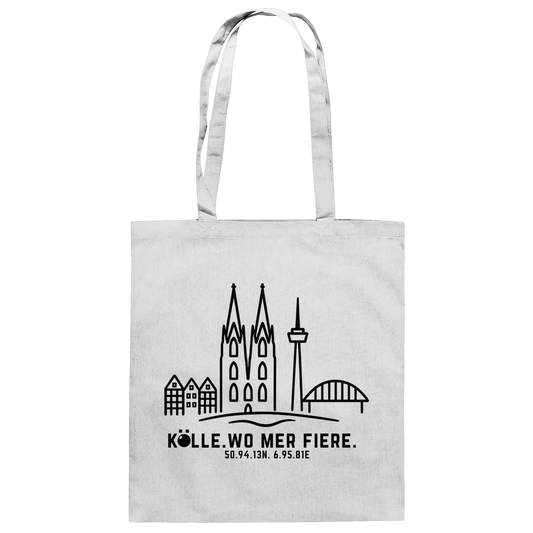 Skyline Fiere Druck - Baumwolltasche