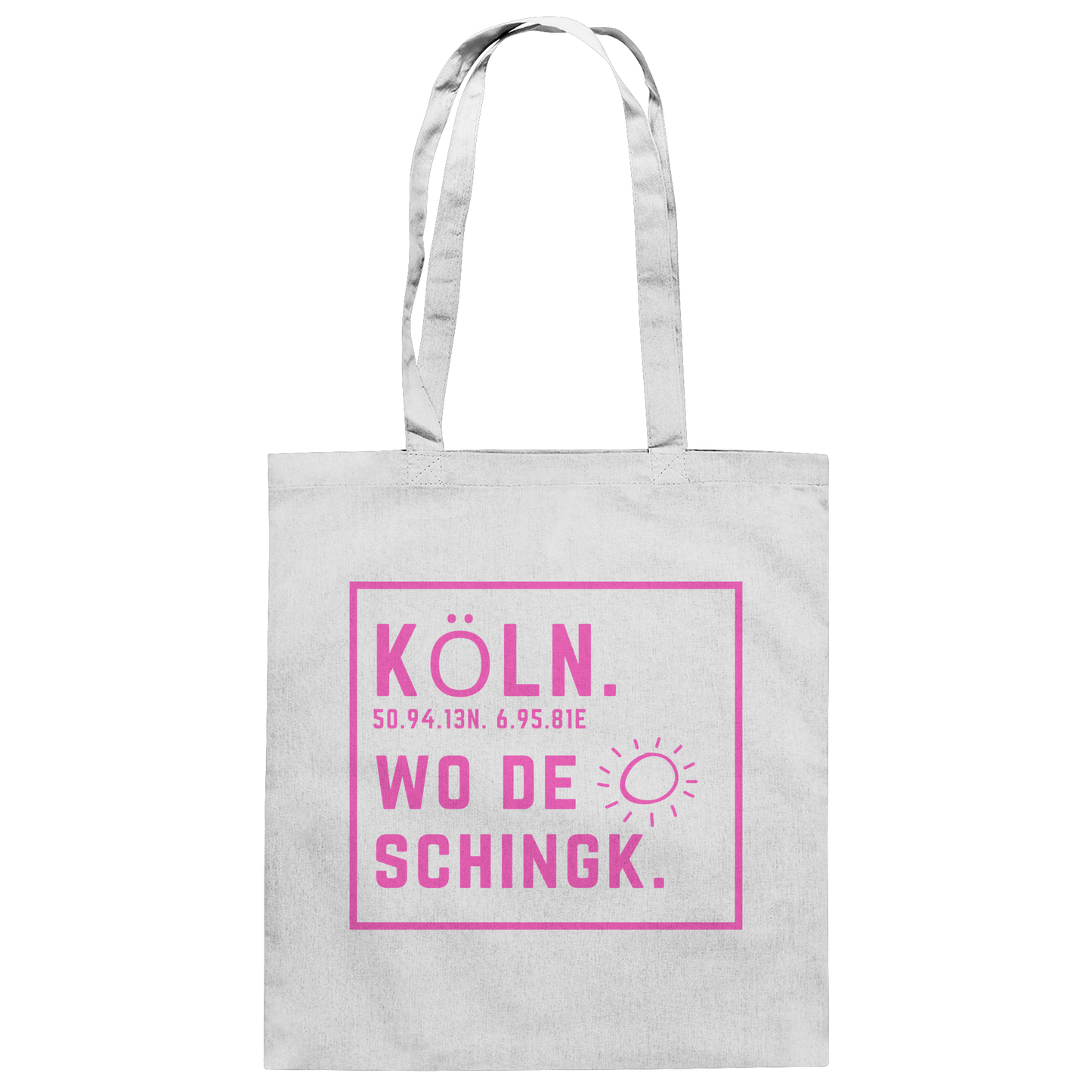 Wo de Sonn schingk - Köln Druck  - Baumwolltasche