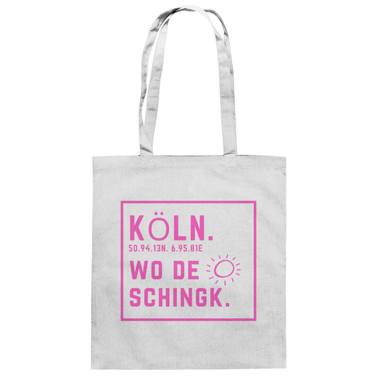 Wo de Sonn schingk - Köln Druck  - Baumwolltasche