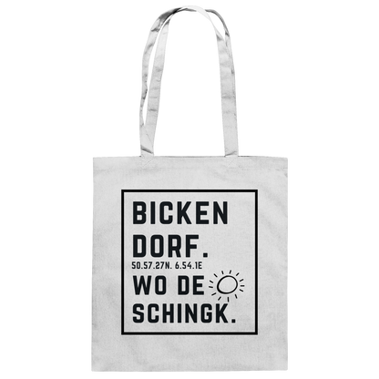 Wo de Sonn schingk - Bickendorf Druck - Accessoires - Baumwolltasche
