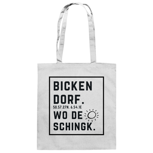 Wo de Sonn schingk - Bickendorf Druck - Accessoires - Baumwolltasche