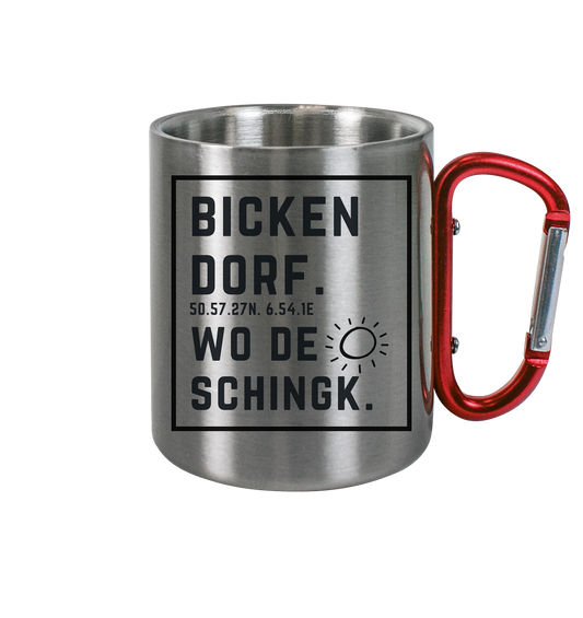 Wo de Sonn schingk - Bickendorf Druck - Accessoires - Edelstahl Tasse