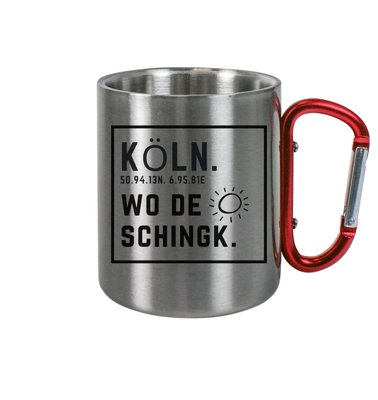 Wo de Sonn schingk - Köln Druck - Accessoires - Edelstahl Tasse