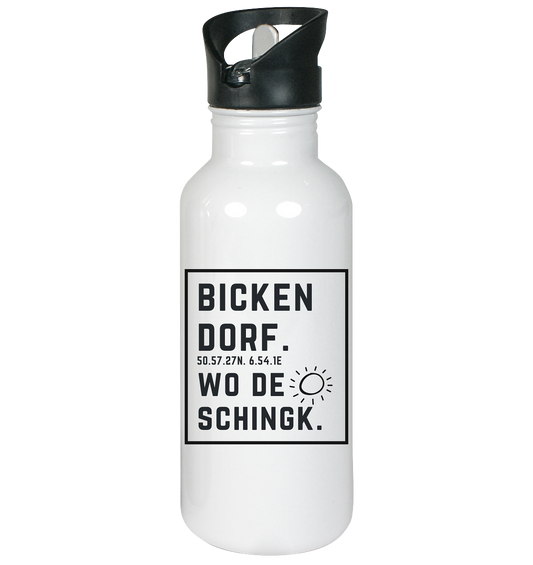 Wo de Sonn schingk - Bickendorf Druck - Accessoires - Edelstahl-Trinkflasche