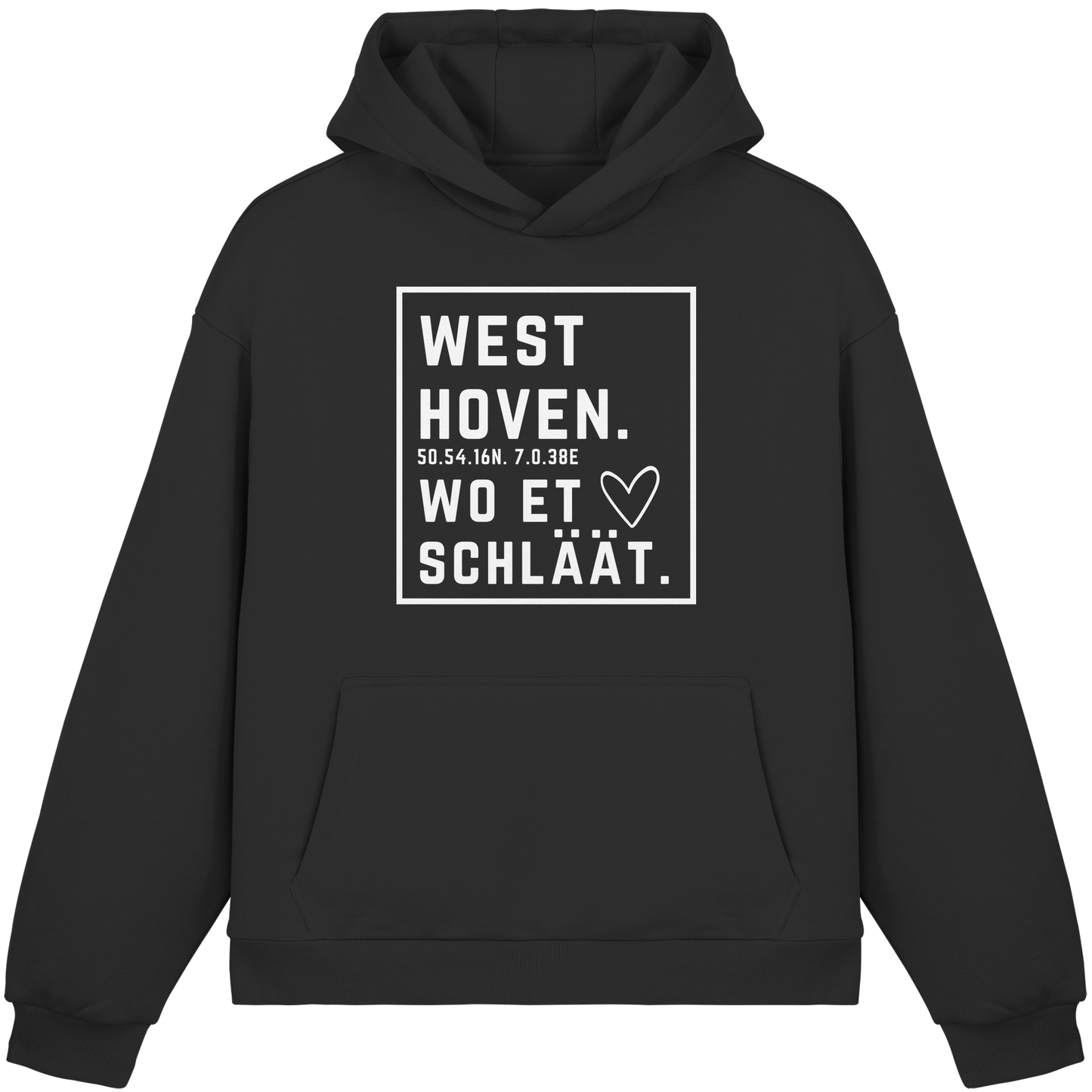 Westhoven Hätz Druck  - Fluffy Boxcut Hoodie