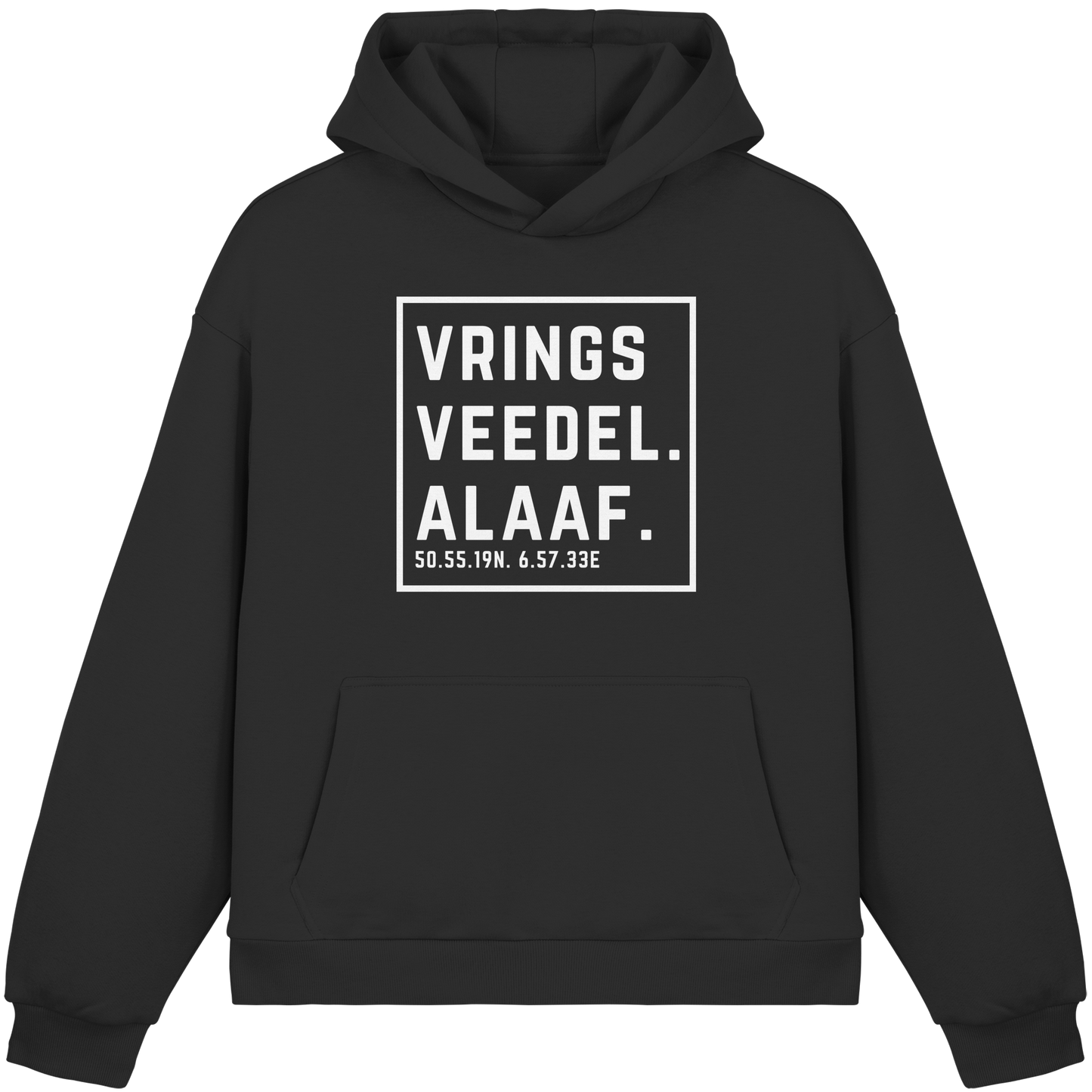 Vringsveedel Alaaf Druck - Fluffy Boxcut Hoodie