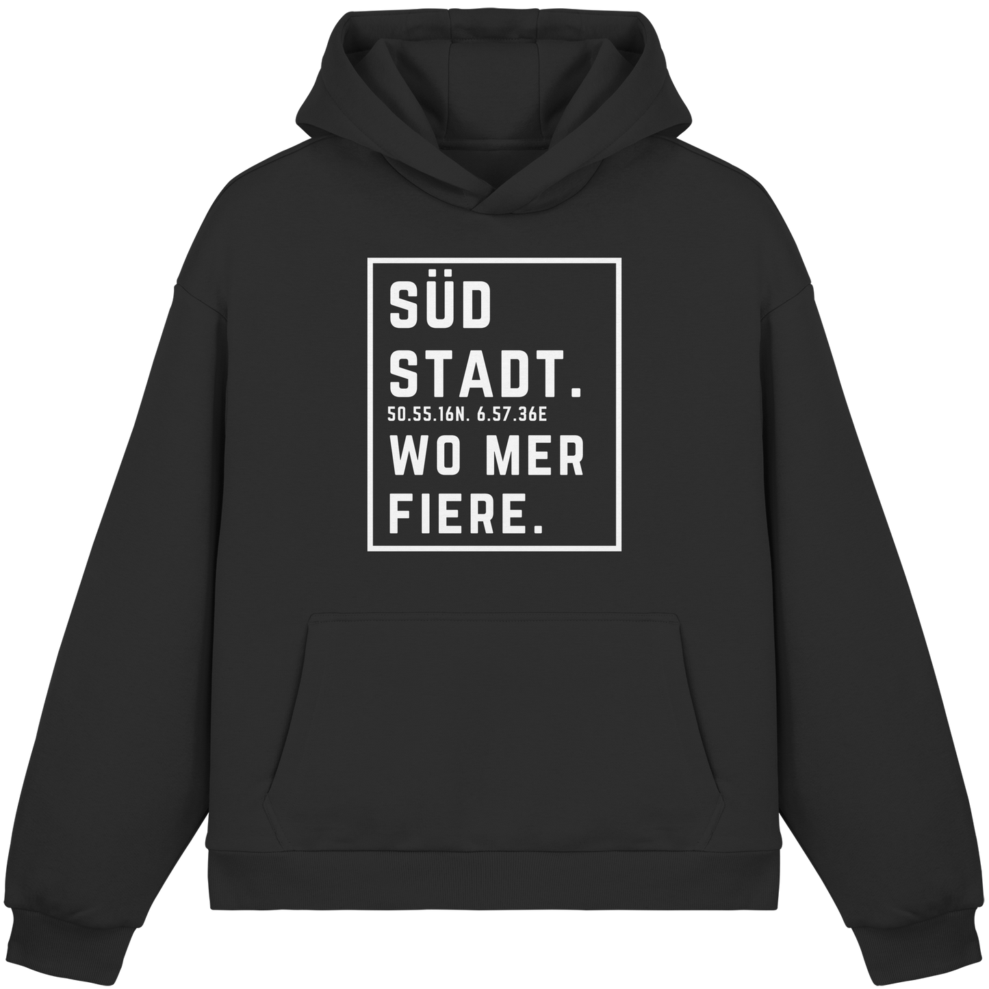 Südstadt Fiere Druck - Fluffy Boxcut Hoodie