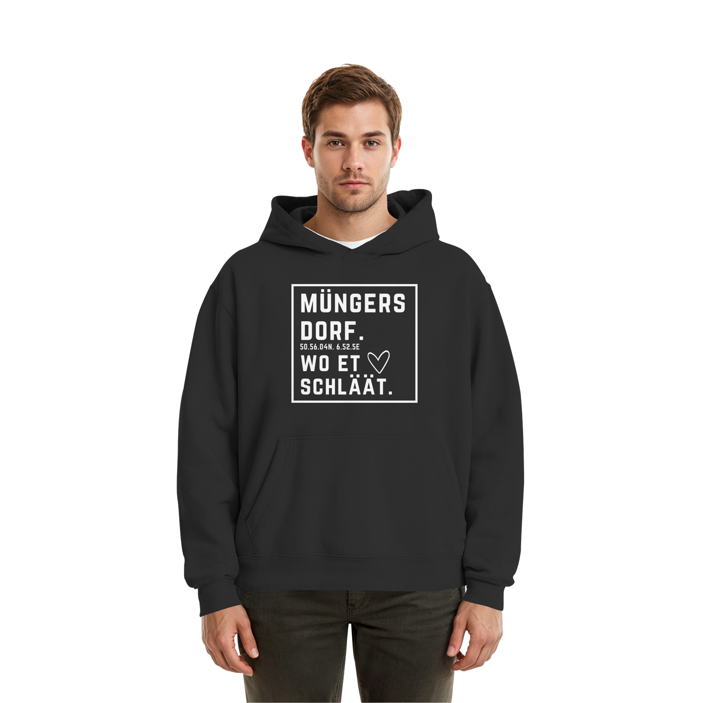 Müngersdorf Hätz Druck - Fluffy Boxcut Hoodie