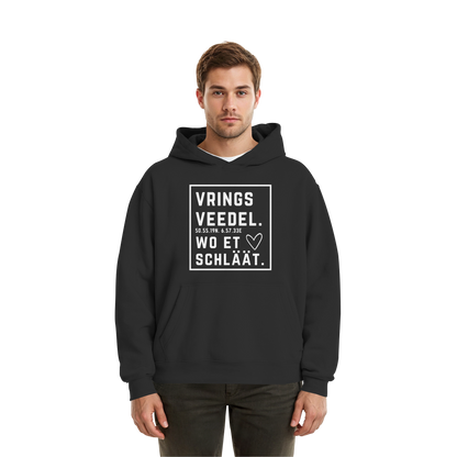 Vringsveedel Hätz Druck - Fluffy Boxcut Hoodie