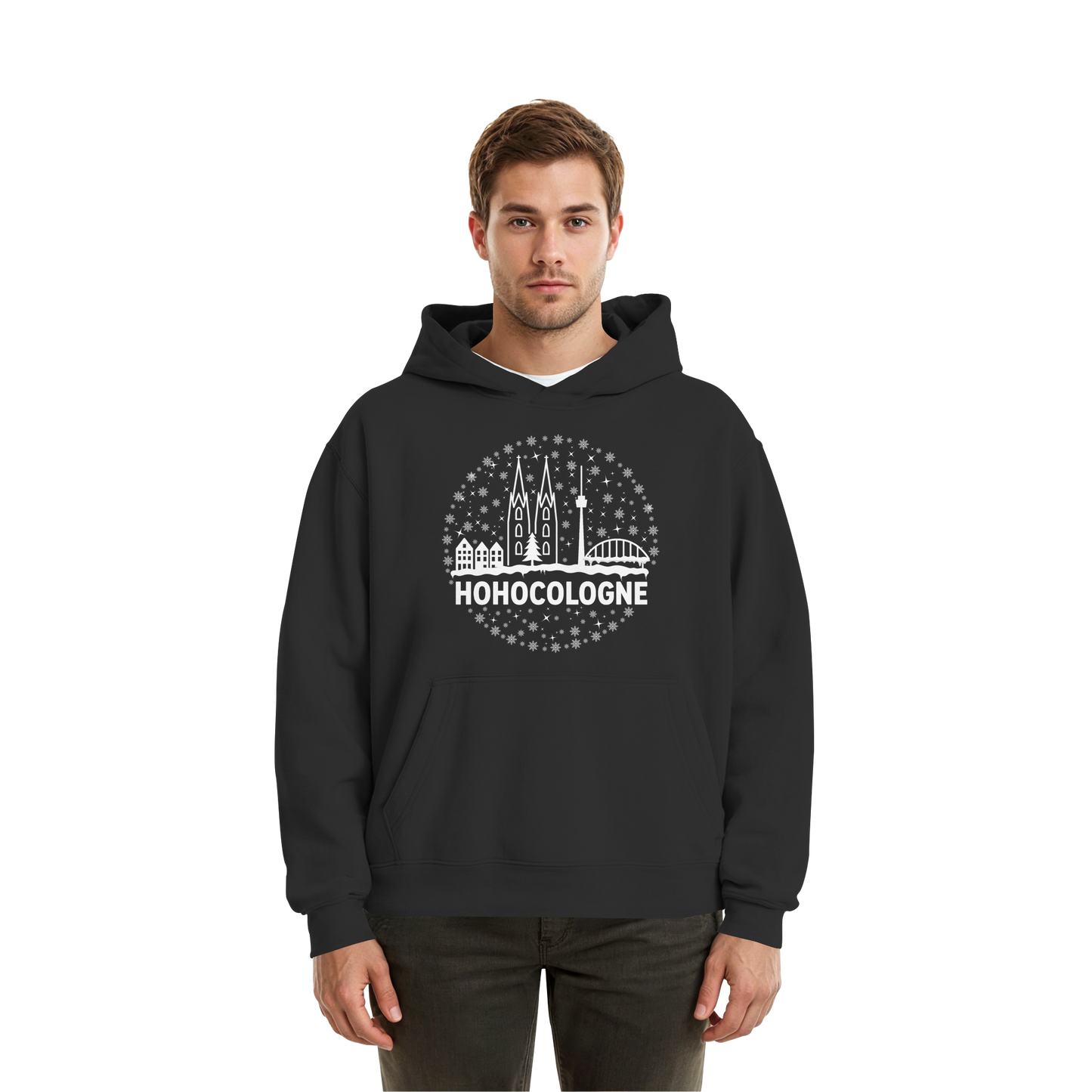 HOHOCologne Druck - Fluffy Boxcut Hoodie