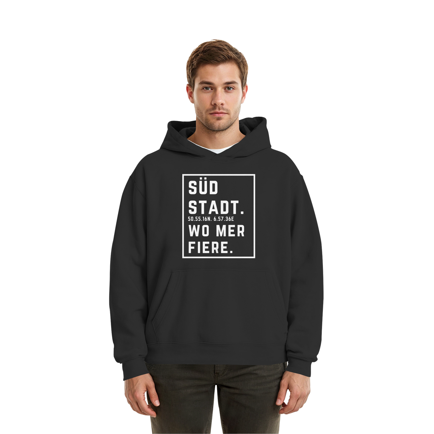 Südstadt Fiere Druck - Fluffy Boxcut Hoodie