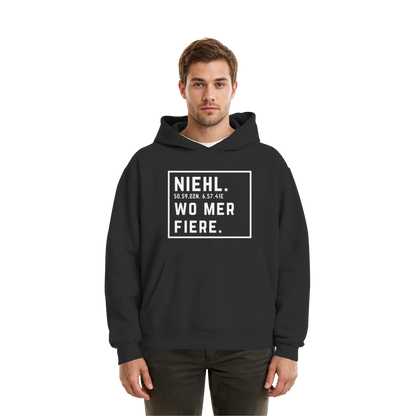 Niehl Fiere Druck - Fluffy Boxcut Hoodie