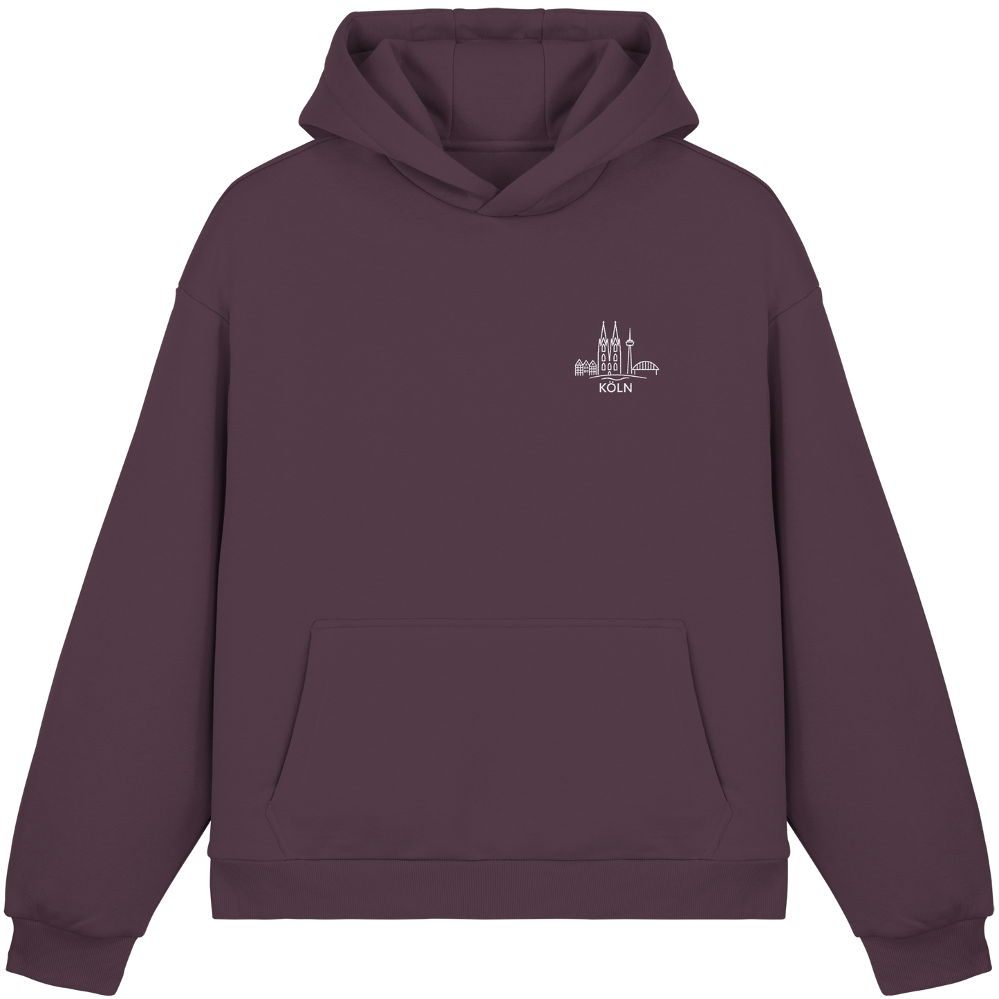 Köln Skyline Stick - Fluffy Boxcut Hoodie