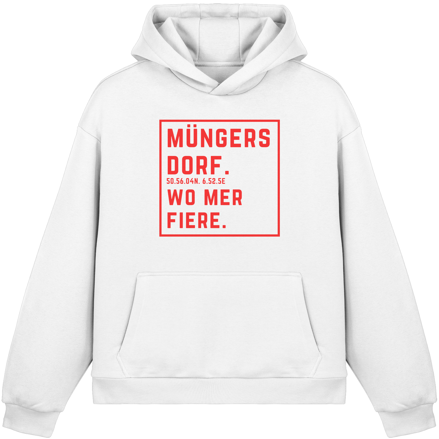 Müngersdorf Fiere Druck - Fluffy Boxcut Hoodie