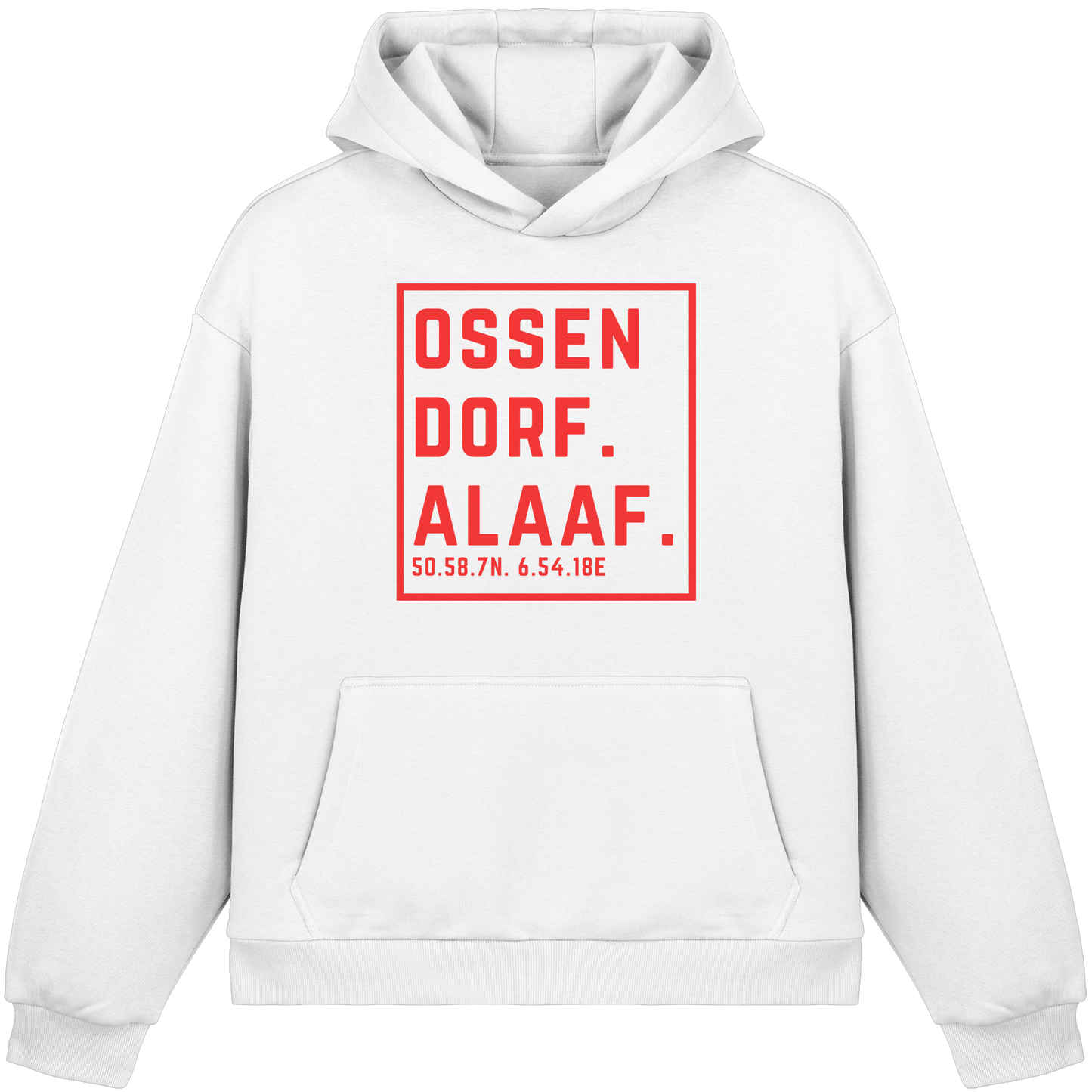 Ossendorf Alaaf Druck - Fluffy Boxcut Hoodie