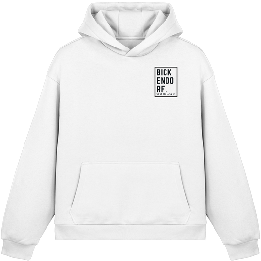 Bickendorf Koordinaten (kleiner Druck auf der Brust) - Fluffy Boxcut Hoodie