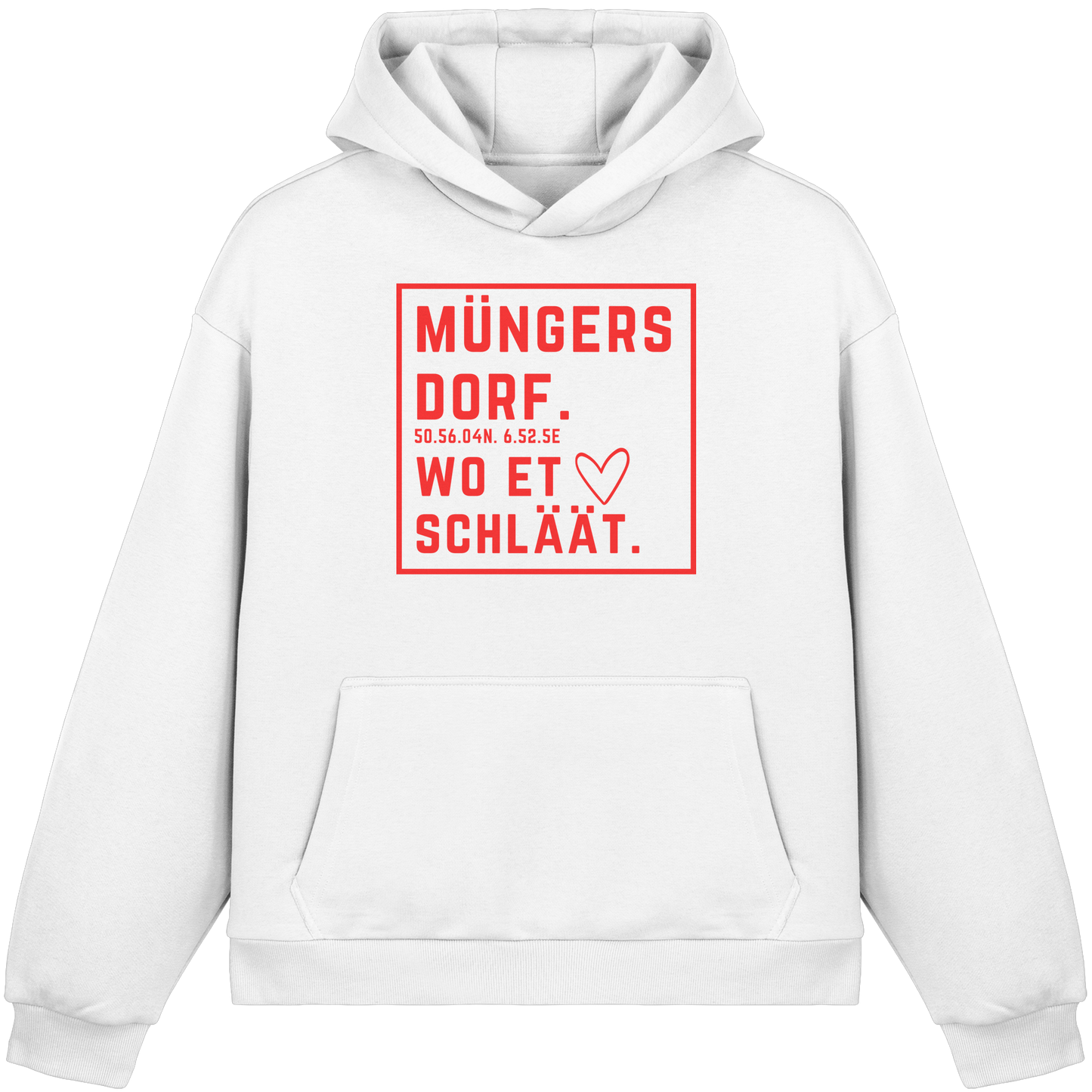 Müngersdorf Hätz Druck - Fluffy Boxcut Hoodie