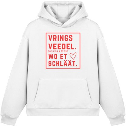 Vringsveedel Hätz Druck - Fluffy Boxcut Hoodie