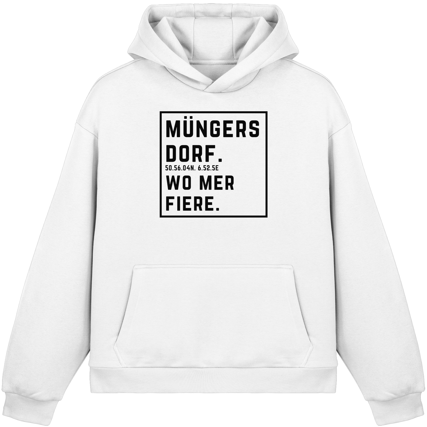 Müngersdorf Fiere Druck - Fluffy Boxcut Hoodie