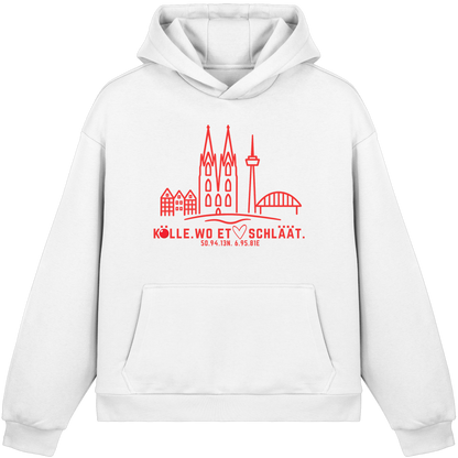 Skyline Hätz Druck - Fluffy Boxcut Hoodie