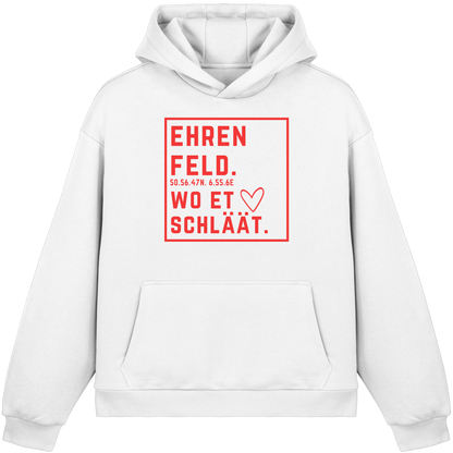 Ehrenfeld Hätz Druck - Fluffy Boxcut Hoodie