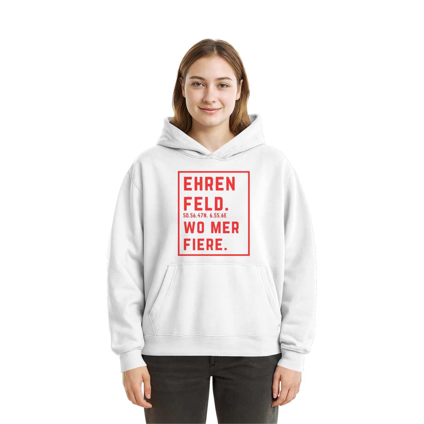Ehrenfeld Fiere Druck - Fluffy Boxcut Hoodie