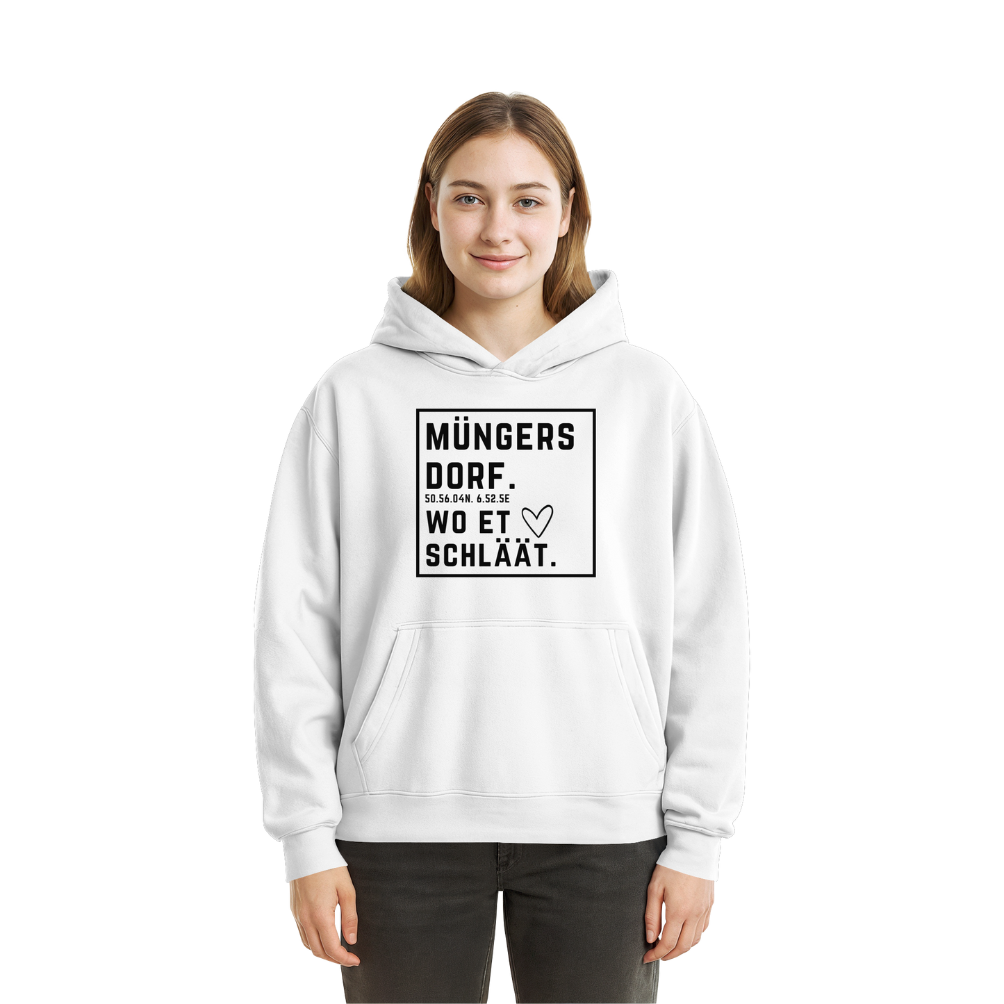 Müngersdorf Hätz Druck - Fluffy Boxcut Hoodie