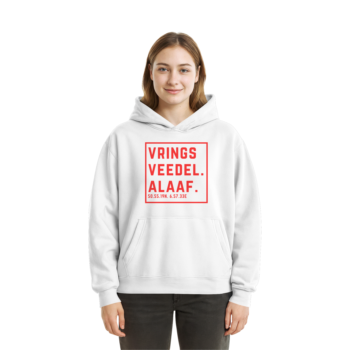 Vringsveedel Alaaf Druck - Fluffy Boxcut Hoodie