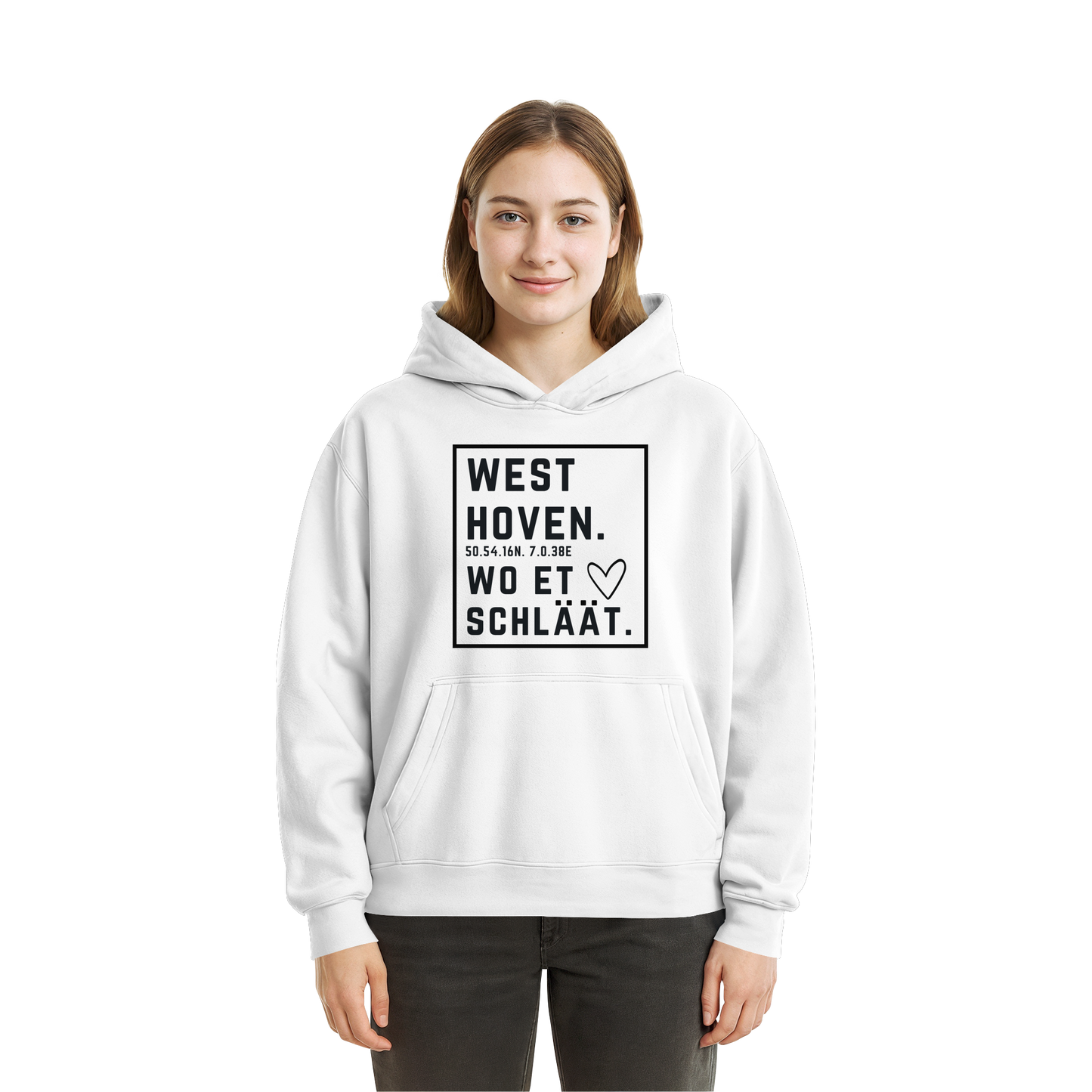 Westhoven Hätz Druck  - Fluffy Boxcut Hoodie