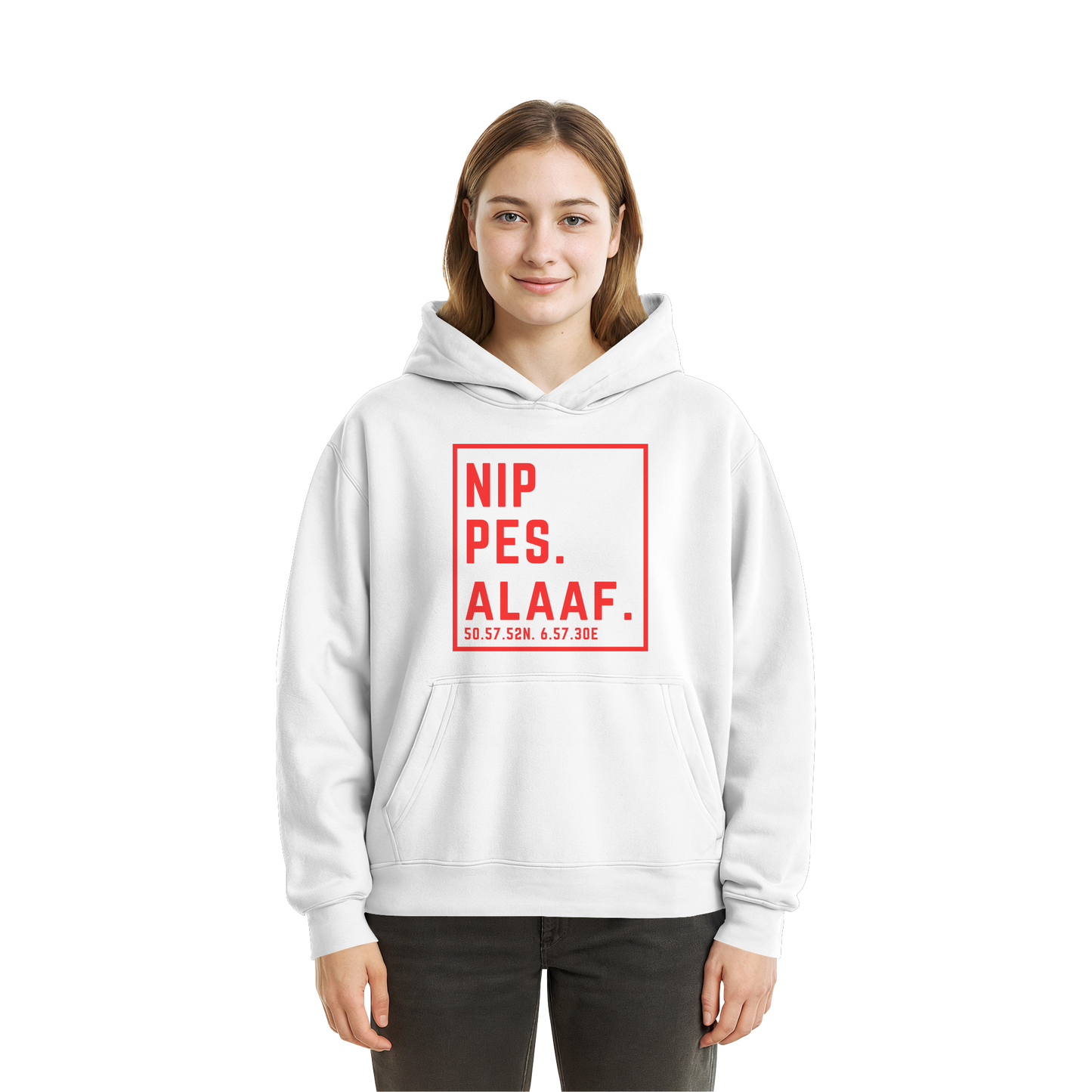 Nippes Alaaf Druck  - Fluffy Boxcut Hoodie