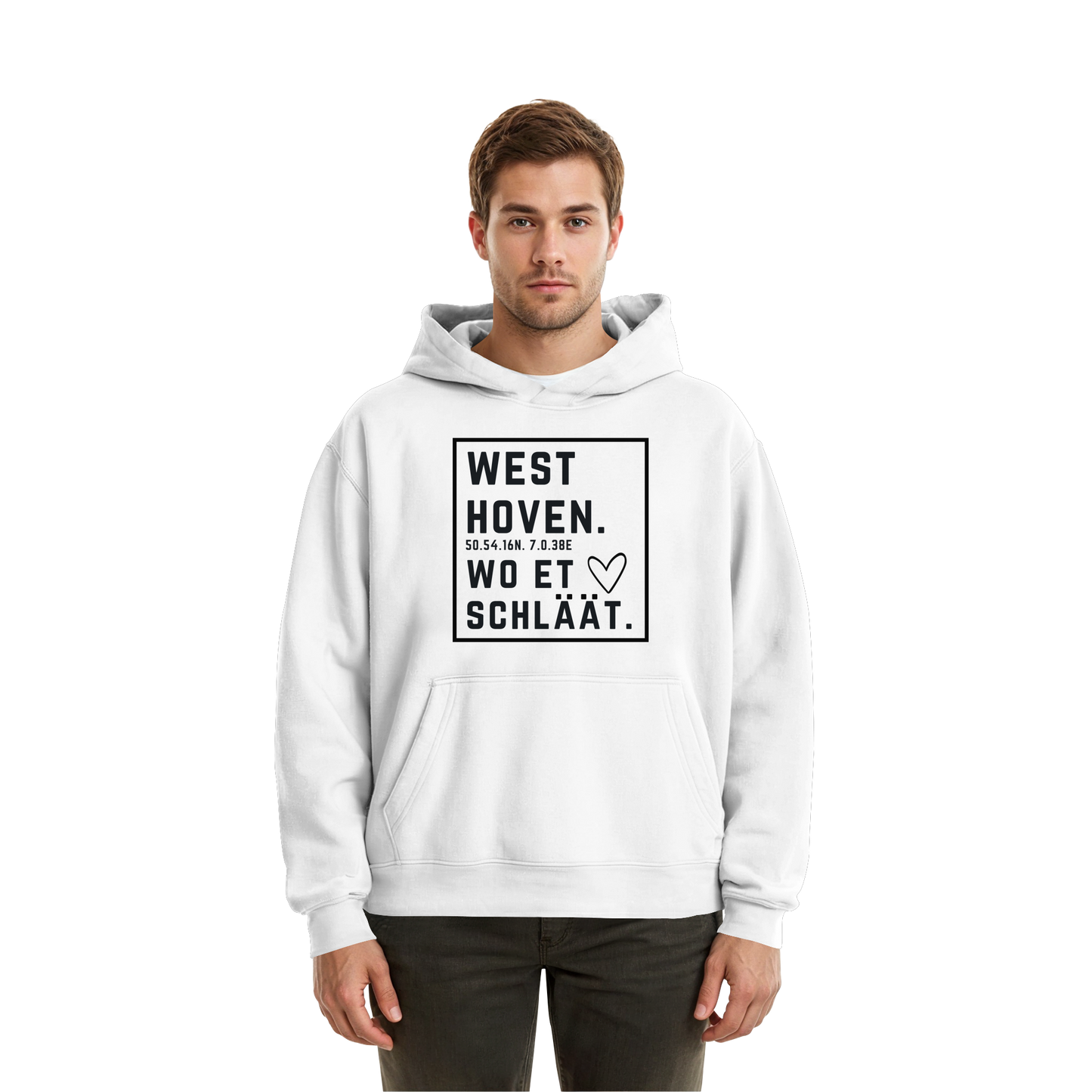 Westhoven Hätz Druck  - Fluffy Boxcut Hoodie
