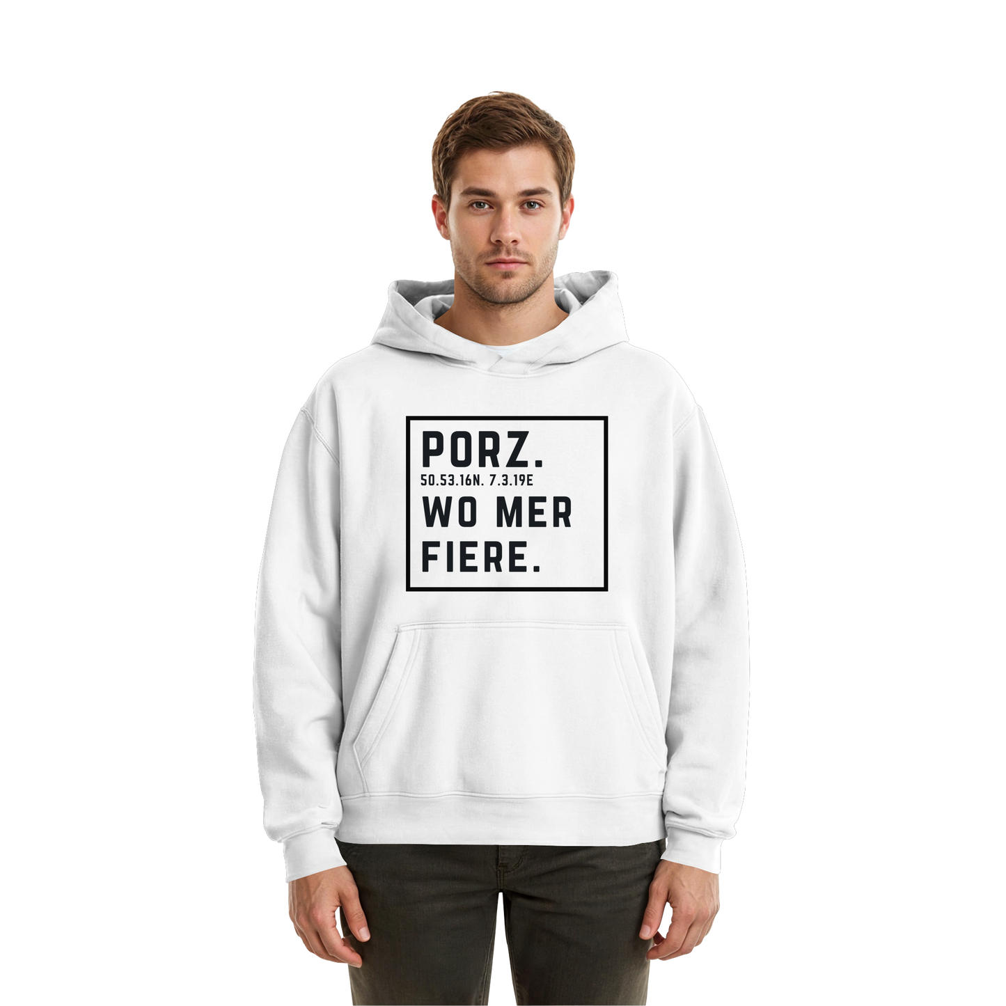 Porz Fiere Druck - Fluffy Boxcut Hoodie