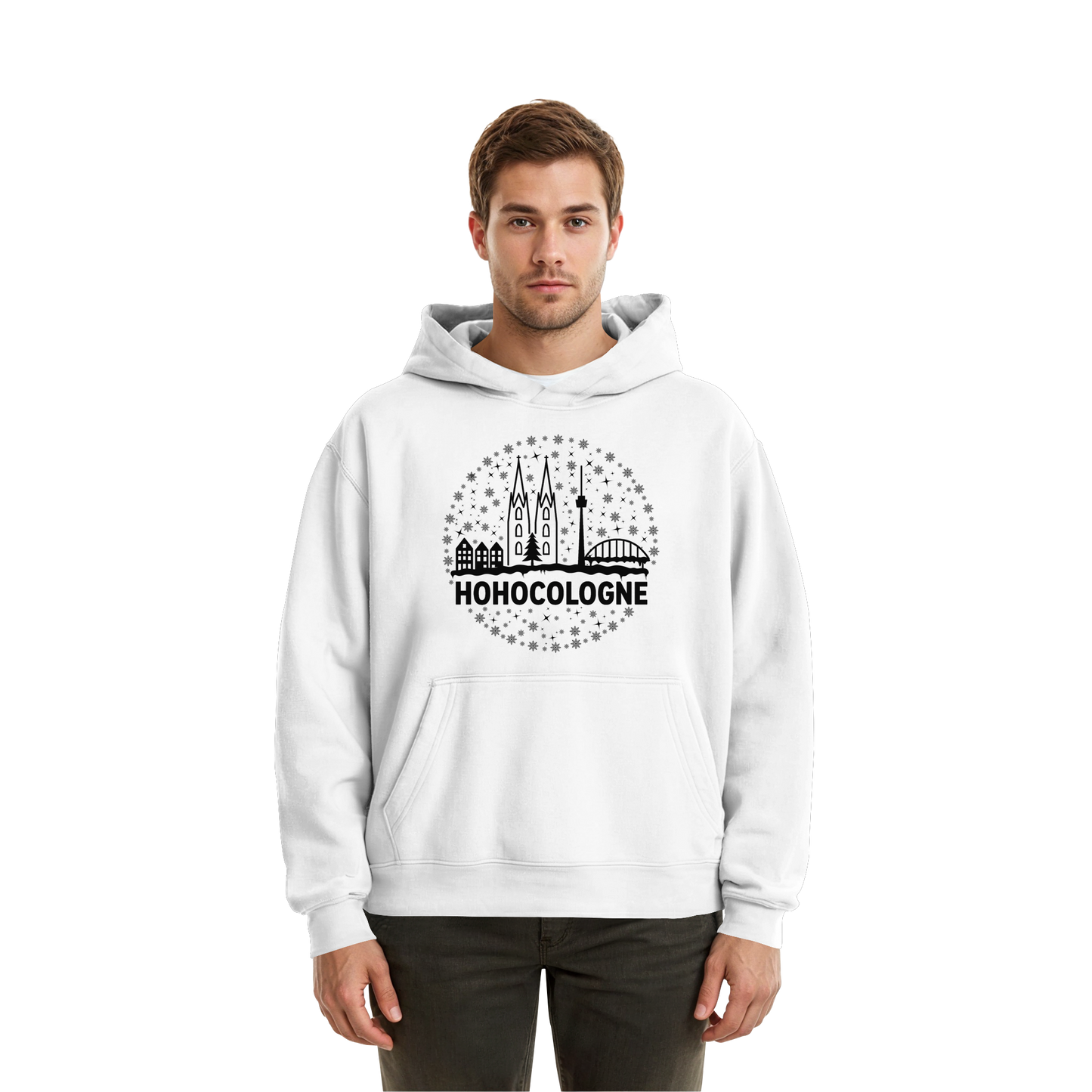 HOHOCologne Druck - Fluffy Boxcut Hoodie