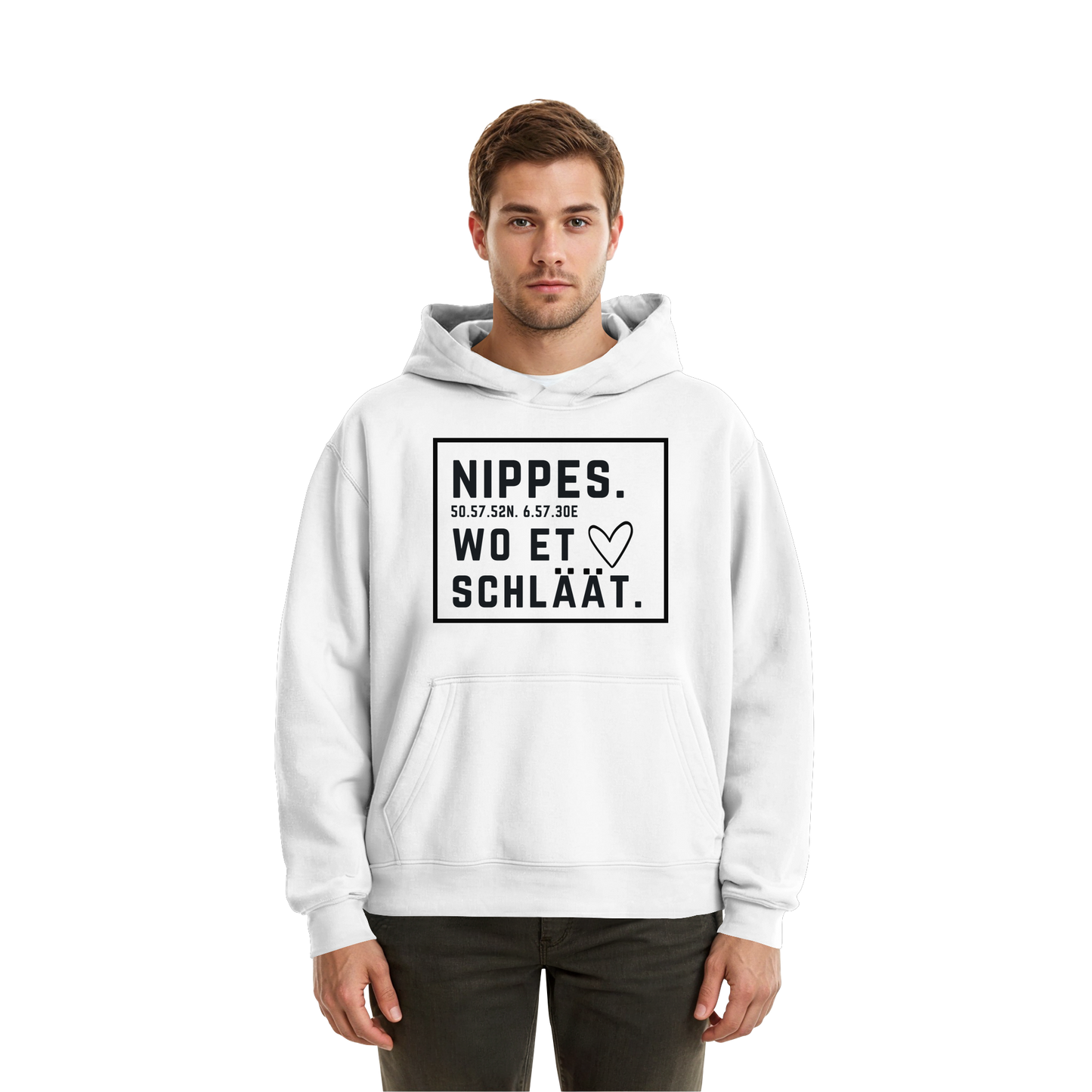 Nippes Hätz Druck - Fluffy Boxcut Hoodie