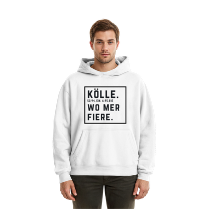 Kölle Fiere Druck - Fluffy Boxcut Hoodie