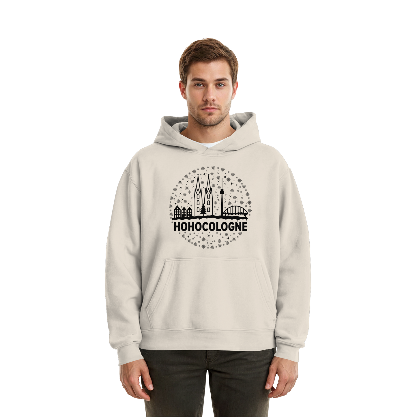 HOHOCologne Druck - Fluffy Boxcut Hoodie