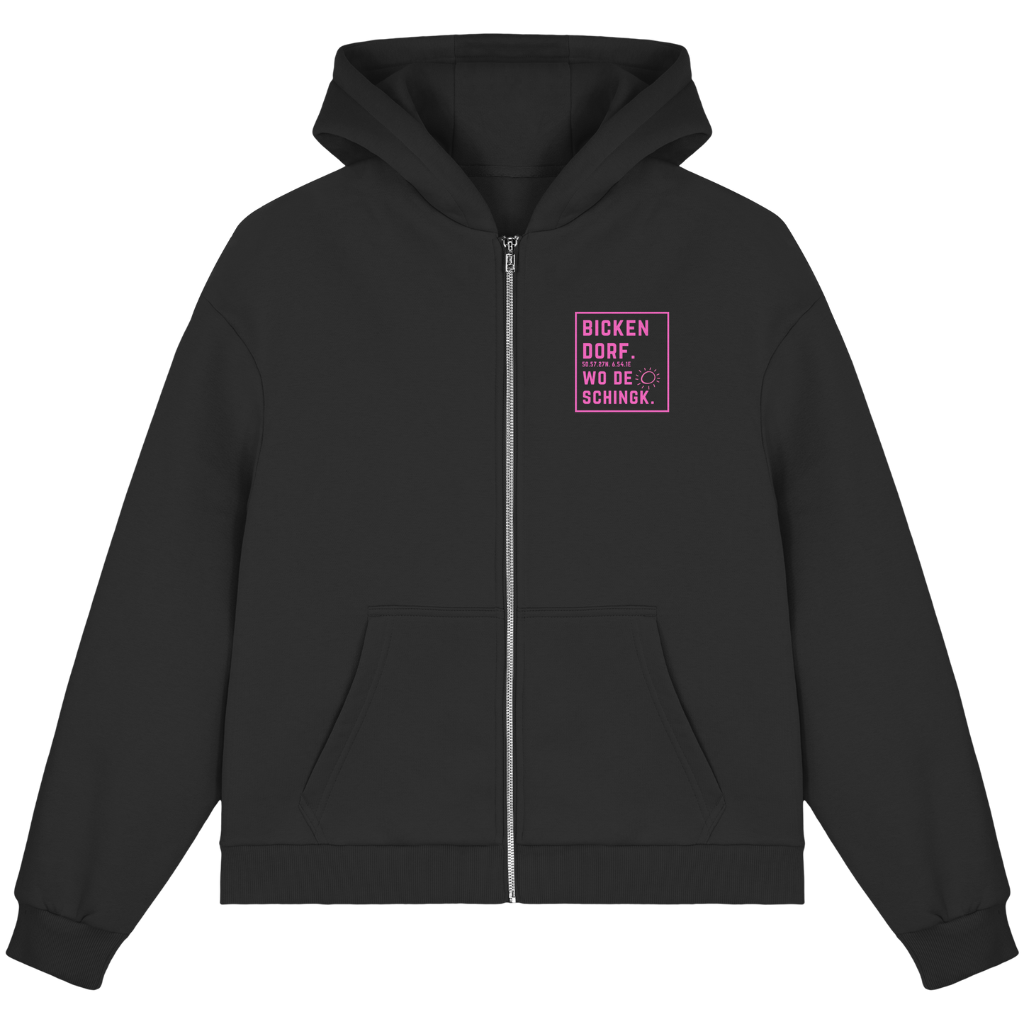 Wo de Sonn schingk - Bickendorf Druck  - Fluffy Boxcut Zipper