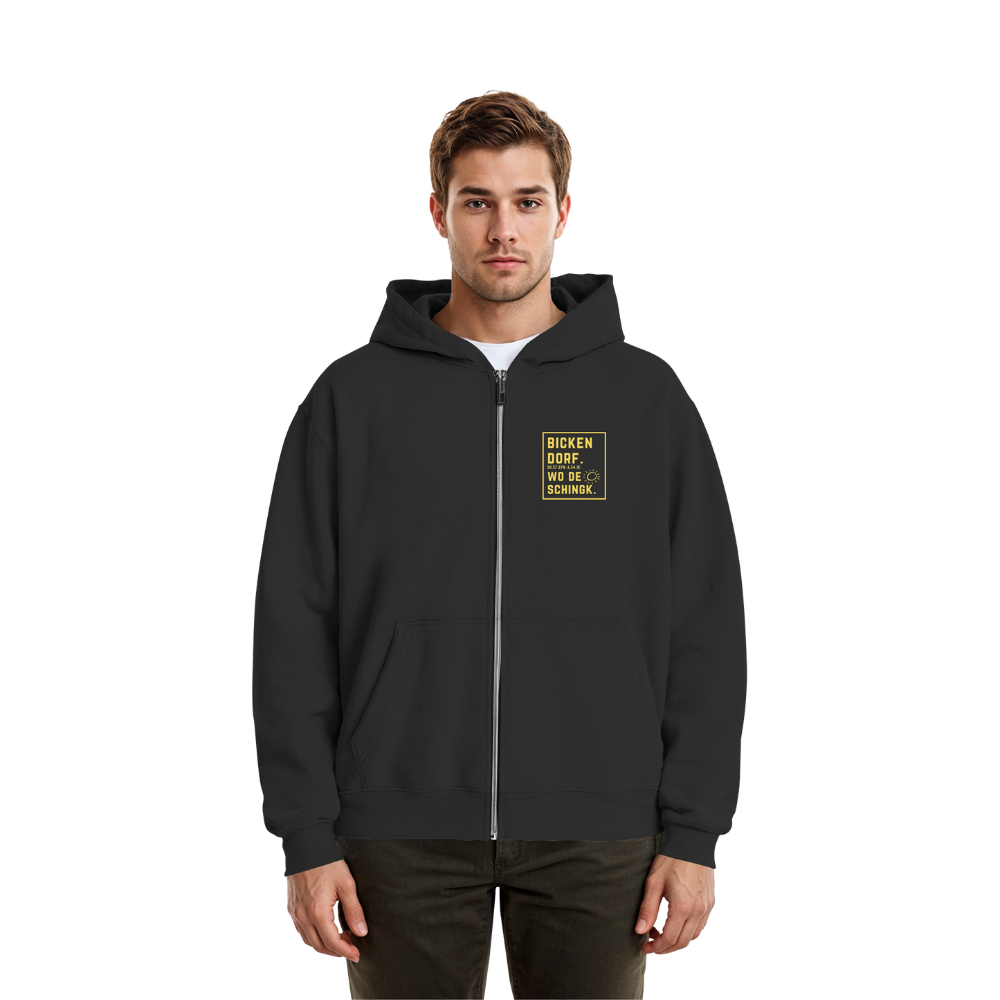 Wo de Sonn schingk - Bickendorf Druck - Fluffy Boxcut Zipper