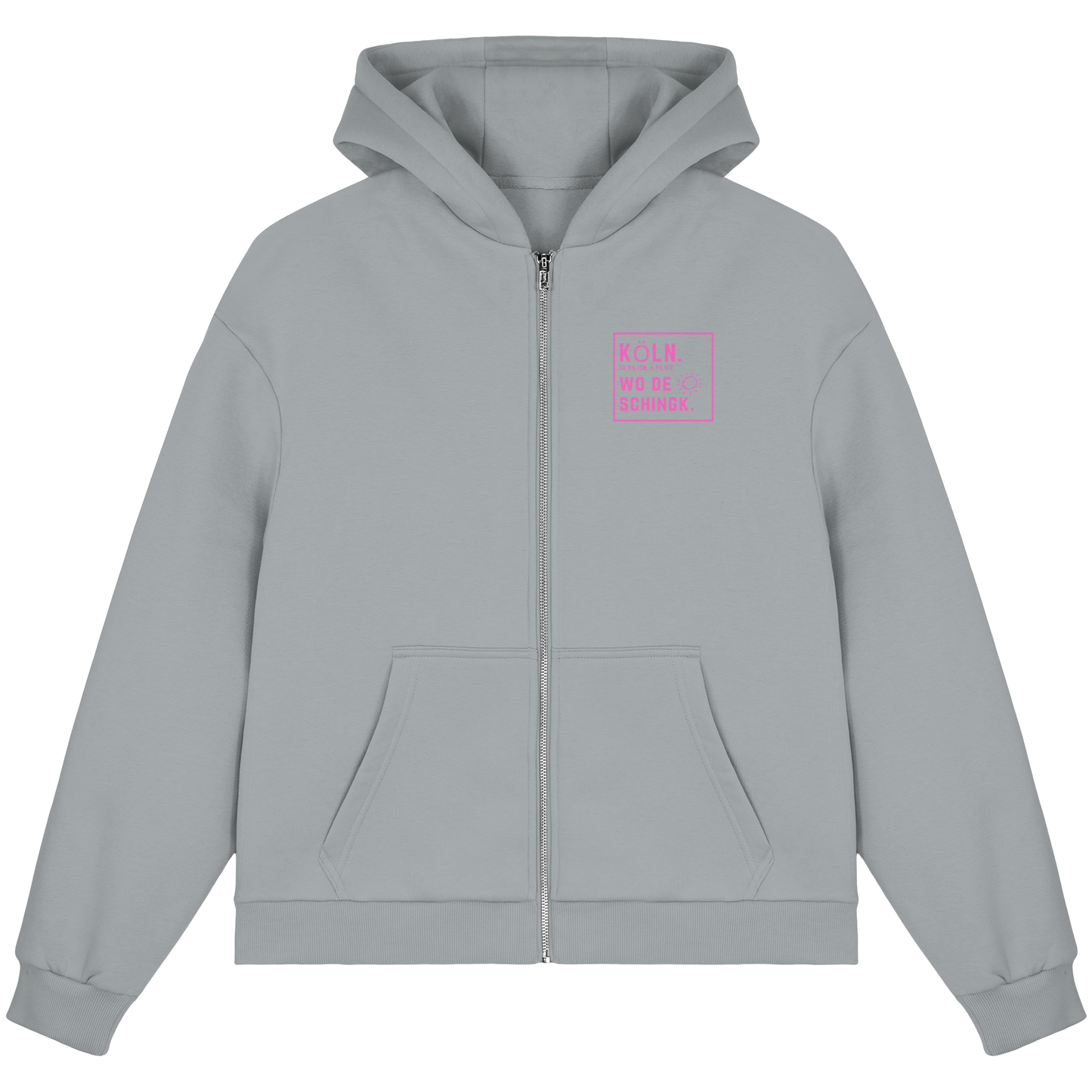 Wo de Sonn schingk - Köln Druck  - Fluffy Boxcut Zipper