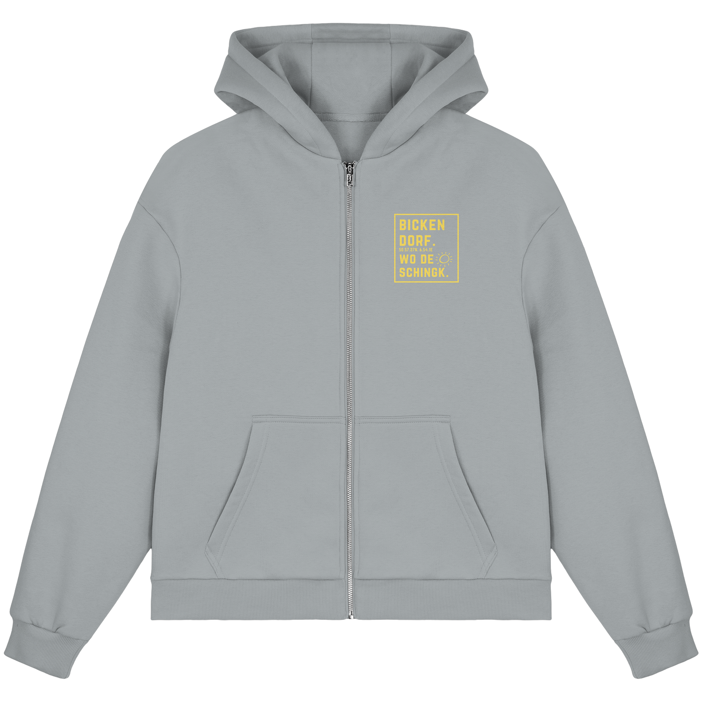 Wo de Sonn schingk - Bickendorf Druck - Fluffy Boxcut Zipper